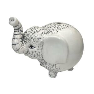 Avon Elephant Bank Ceramic Safari With box